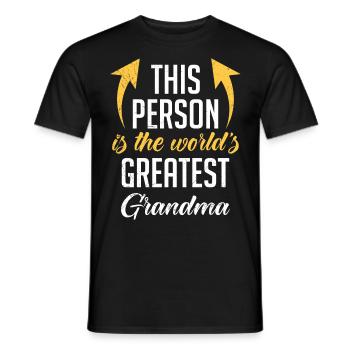 Weltbeste Oma Großmutter Super Oma Granny - Männer T-Shirt - Schwarz - Vorne - AI Model Male 178 light (178cm)