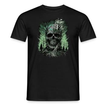 Forêt de crânes - T-shirt homme - noir - Devant - AI Model Male 178 light (178cm)