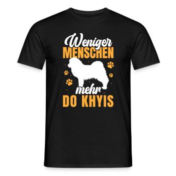 Mehr Do Khyi Tibetmastiff Tibetdogge - Männer T-Shirt - Schwarz - Vorne - AI Model Male 178 light (178cm)