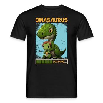 Omasaurus Muttertag Grandma Mama Tag Oma - Männer T-Shirt - Schwarz - Vorne - AI Model Male 178 light (178cm)