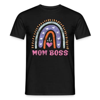 Mama Boss Muttertag starke Mama coole Mutter - Männer T-Shirt - Schwarz - Vorne - AI Model Male 178 light (178cm)