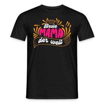 Beste Mama der Welt Muttertag weltbeste Mama - Männer T-Shirt - Schwarz - Vorne - AI Model Male 178 light (178cm)