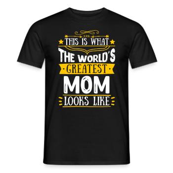Weltbeste Mama Muttertag Beste Mama coolste Mama - Männer T-Shirt - Schwarz - Vorne - AI Model Male 178 light (178cm)
