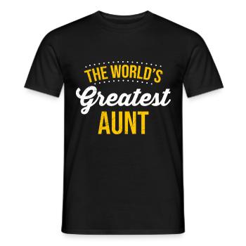 World greatest Auntie Muttertag Beste Tante - Männer T-Shirt - Schwarz - Vorne - AI Model Male 178 light (178cm)