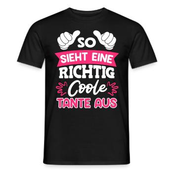 Worlds greatest Aunt beste Tante Muttertag - Männer T-Shirt - Schwarz - Vorne - AI Model Male 178 light (178cm)