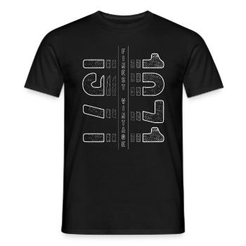 Finest Vintage 1971 Year of birth 1971 Birthday - Men's T-Shirt - black - Front - AI Model Male 178 light (178cm)