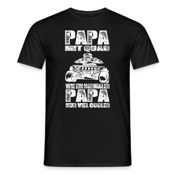 Quad - Männer T-Shirt - Schwarz - Vorne - AI Model Male 178 light (178cm)