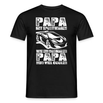 Sportwagen - Männer T-Shirt - Schwarz - Vorne - AI Model Male 178 light (178cm)