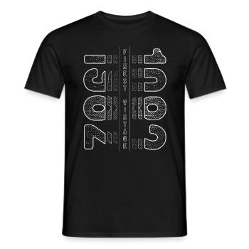 Finest Vintage 1982 Year of birth 1982 Birthday - Men's T-Shirt - black - Front - AI Model Male 178 light (178cm)