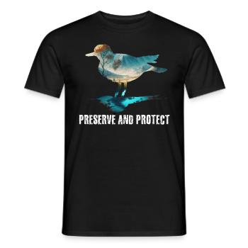 Earth Day Species Conservation Save the Animals Environment - Men's T-Shirt - black - Front - AI Model Male 178 light (178cm)