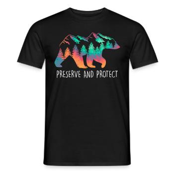 Umweltschutz Artenschutz Rettet die Erde - Männer T-Shirt - Schwarz - Vorne - AI Model Male 178 light (178cm)