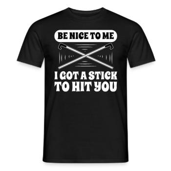 Blindheit Be Nice To Me Blindness Awareness - Männer T-Shirt - Schwarz - Vorne - AI Model Male 178 light (178cm)