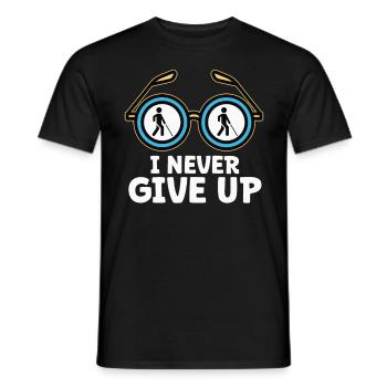 Blindheit Je n’abandonne jamais la conscience de la cécité - T-shirt homme - noir - Devant - AI Model Male 178 light (178cm)
