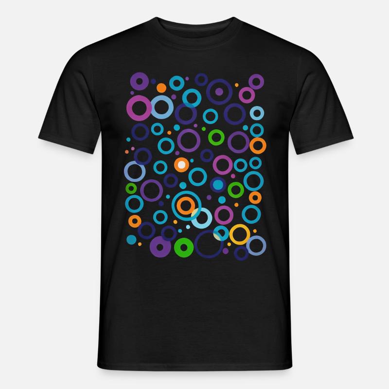 Flerfarvet cirkel - Mænd T-shirt - undefined