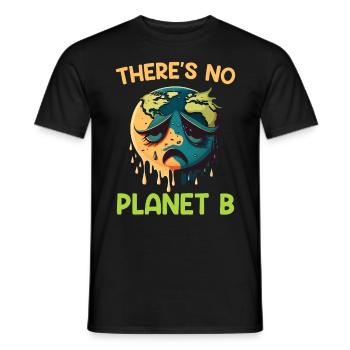 Il n’y a pas de protection de l’environnement pour le Jour de la Terre de la planète B - T-shirt homme - noir - Devant - AI Model Male 178 light (178cm)