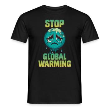 Protection du climat Stopper le réchauffement climatique Respectueux du climat - T-shirt homme - noir - Devant - AI Model Male 178 light (178cm)