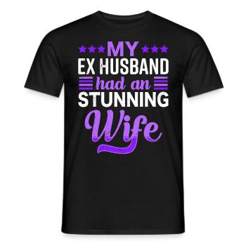 Divorce Women Divorce Party Ex Wife - Men's T-Shirt - black - Front - AI Model Male 178 light (178cm)