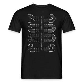 Finest Vintage 2003 Year of birth 2003 Birthday - Men's T-Shirt - black - Front - AI Model Male 178 light (178cm)
