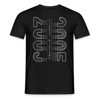 Finest Millésime 2005 Année de naissance 2005 Anniversaire - T-shirt homme - noir - Devant - AI Model Male 178 light (178cm)