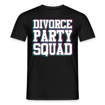 Partie de divorce heureux divorce divorce - T-shirt homme - noir - Devant - AI Model Male 178 light (178cm)