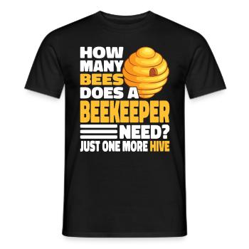 Apiculteurs Abeilles Abeilles mellifères Apiculture - T-shirt homme - noir - Devant - AI Model Male 178 light (178cm)
