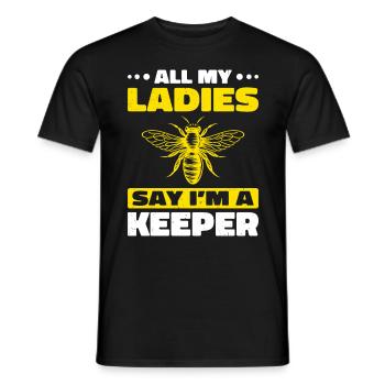 Apiculteurs Abeilles Abeilles mellifères Apiculture - T-shirt homme - noir - Devant - AI Model Male 178 light (178cm)