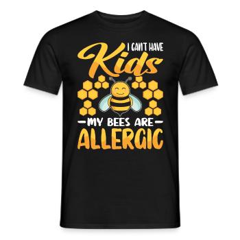 Beekeepers Bees Honey bees Beekeeping - Men's T-Shirt - black - Front - AI Model Male 178 light (178cm)