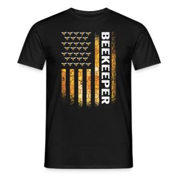 Apiculteurs Abeilles Abeilles mellifères Apiculture - T-shirt homme - noir - Devant - AI Model Male 178 light (178cm)