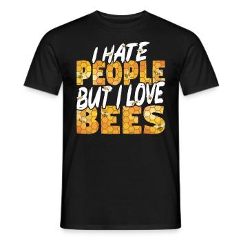 Beekeepers Bees Honey bees Beekeeping - Men's T-Shirt - black - Front - AI Model Male 178 light (178cm)