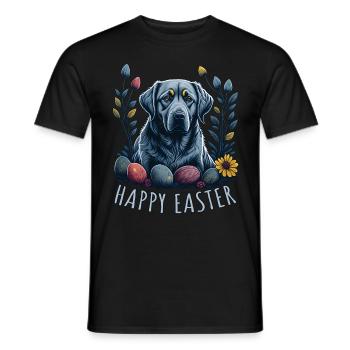 Beau chien Beagle Pâques Printemps Beagle - T-shirt homme - noir - Devant - AI Model Male 178 light (178cm)