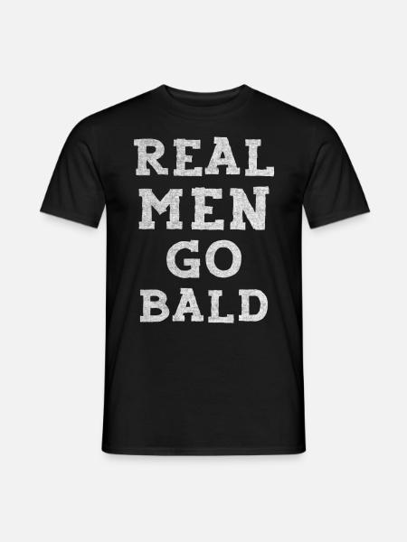 Being Bald Bald Guy With A Beard Bald Dad - Männer T-Shirt - Schwarz