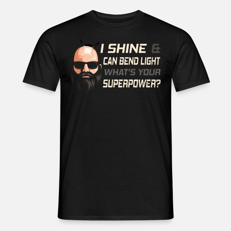 Being Bald Bald Guy With A Beard Bald Dad - Men’s T-shirt - black