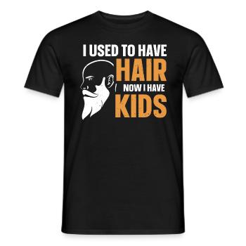 Being Bald Bald Guy With A Beard Bald Dad - Men's T-Shirt - black - Front - AI Model Male 178 light (178cm)