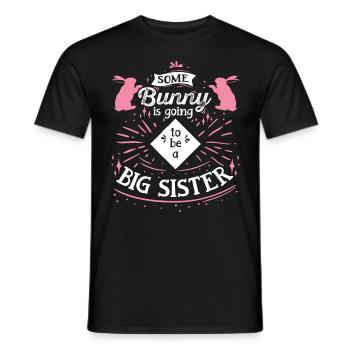 Sister Rabbit Easter Friends Easter Bunnies - Men's T-Shirt - black - Front - AI Model Male 178 light (178cm)