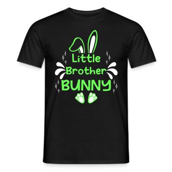 Pâques Petit Frère Lapin Frère Lapin Pâques - T-shirt homme - noir - Devant - AI Model Male 178 light (178cm)