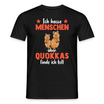 Quokka finde ich toll Australien Beuteltier - Männer T-Shirt - Schwarz - Vorne - AI Model Male 178 light (178cm)