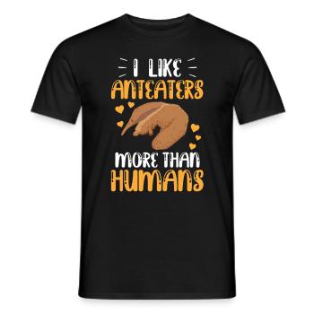 Les fourmiliers aiment les fourmiliers plus - T-shirt homme - noir - Devant - AI Model Male 178 light (178cm)