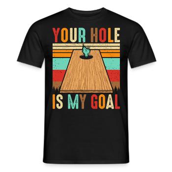Ton trou est mon but - T-shirt homme - noir - Devant - AI Model Male 178 light (178cm)