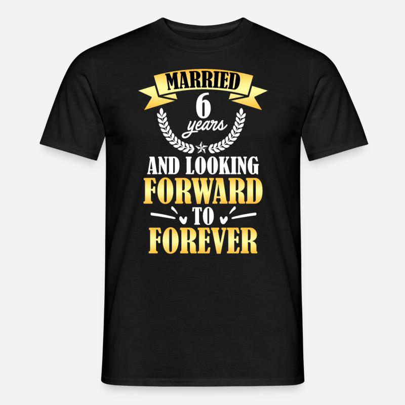 Sugar Wedding 6th Wedding Anniversary - Men’s T-shirt - black