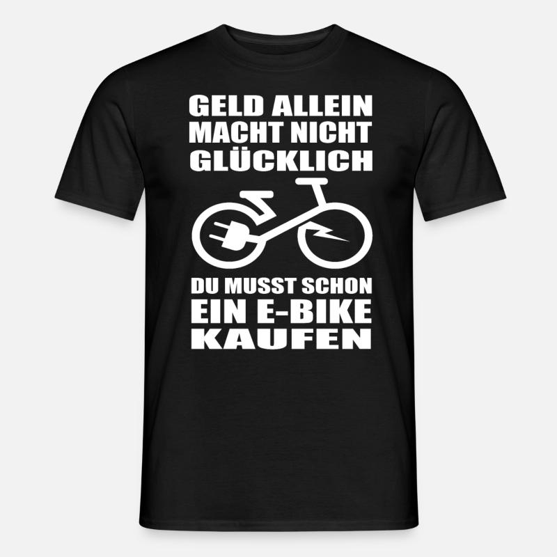 EBike - Männer T-Shirt - Schwarz
