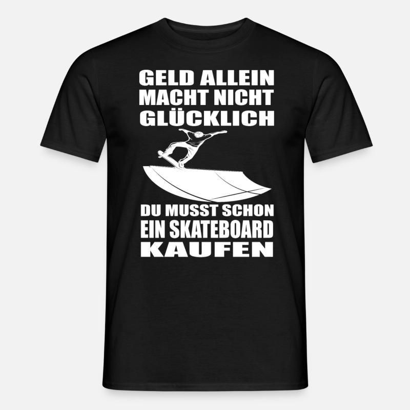 Skateboard - Männer T-Shirt - Schwarz