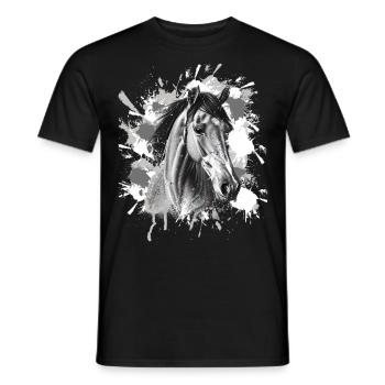 Cheval - T-shirt homme - noir - Devant - AI Model Male 178 light (178cm)