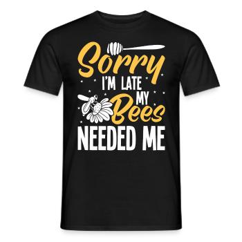Apiculteurs Abeilles Abeilles mellifères Apiculture - T-shirt homme - noir - Devant - AI Model Male 178 light (178cm)