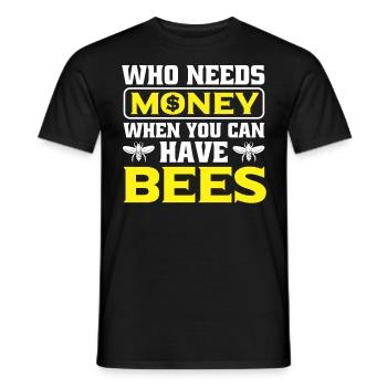 Beekeepers Bees Honey bees Beekeeping - Men's T-Shirt - black - Front - AI Model Male 178 light (178cm)