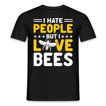 Apiculteurs Abeilles Abeilles mellifères Apiculture - T-shirt homme - noir - Devant - AI Model Male 178 light (178cm)