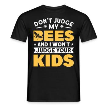 Beekeepers Bees Honey bees Beekeeping - Men's T-Shirt - black - Front - AI Model Male 178 light (178cm)