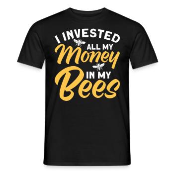 Apiculteurs Abeilles Abeilles mellifères Apiculture - T-shirt homme - noir - Devant - AI Model Male 178 light (178cm)