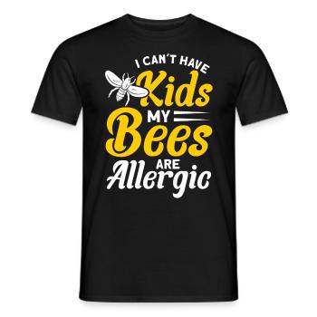 Beekeepers Bees Honey bees Beekeeping - Men's T-Shirt - black - Front - AI Model Male 178 light (178cm)