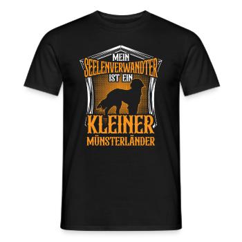 Kleiner Münsterländer ist mein Seelenverwandter - Männer T-Shirt - Schwarz - Vorne - AI Model Male 178 light (178cm)