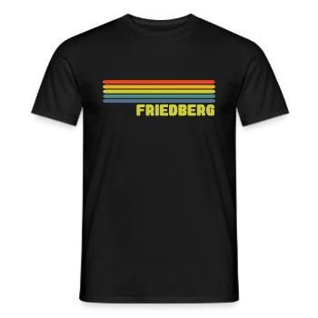 Friedberg in Hessen - Männer T-Shirt - Schwarz - Vorne - AI Model Male 178 light (178cm)